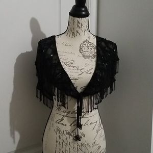 Vintage beaded shawl